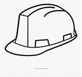 Casco Dibujo Seguridad Hat Hard Coloring Pages Pngkey Clipartkey Transparent sketch template