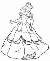 Belle Princess Coloring Pages Disney Printable Getcolorings Color Print sketch template