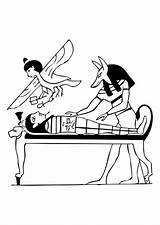 Anubis Mummy Embalm Popular sketch template