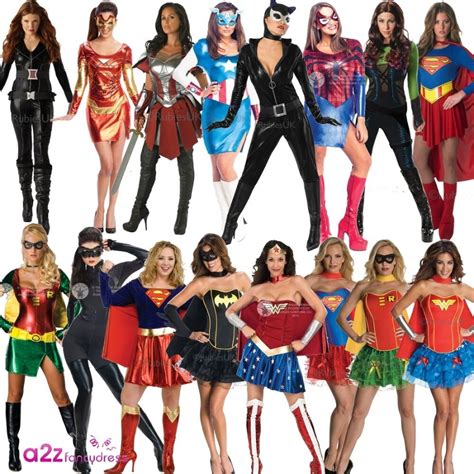 ladies sexy superhero superheroes adult licensed fancy dress costume women new ebay