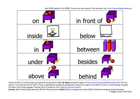 preposition clip art library