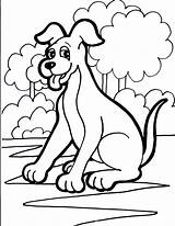 Coloring Dog Pages Color Dogs Printable Kids Book Funny Animal Cartoon Cute Do Laughing Choose Board Bestcoloringpagesforkids sketch template