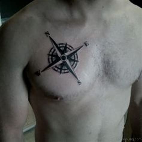 51 Attractive Compass Tattoo Design On Chest
