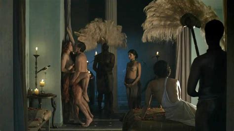 lucy lawless nude sex scene in front of slaves in