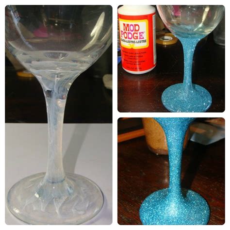 Best 25 Glitter Wine Glasses Ideas On Pinterest