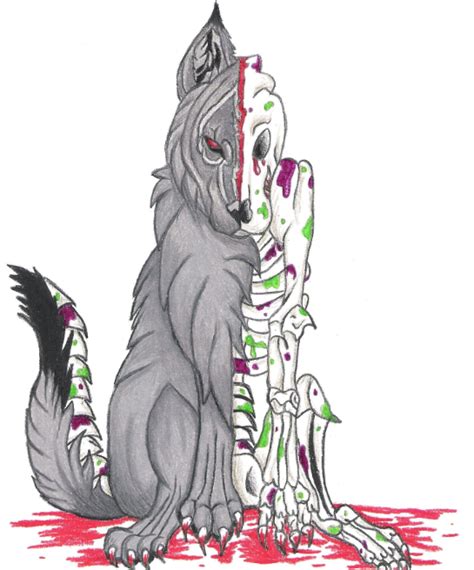 zombie wolf  atrixwolfx  deviantart