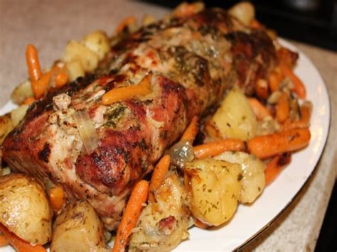 incredible boneless pork roast with vegetables recipe