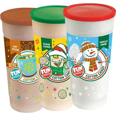 generic fun sweets christmas cotton candy assortment  oz  count