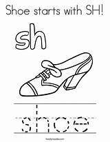 Sh Coloring Shoe Starts Pages Words Shoes Twistynoodle Kids Print Shop Mini Books Decorated Prints Preschool Cursive Favorites Login Add sketch template