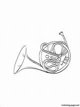 Colorear Trompa Corno Instrumentos Ausmalen Zum Musicais Waldhorn 1coloring Desenho Musikinstrumente Musicales sketch template