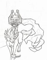 Midna sketch template