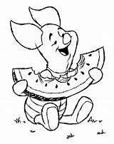Piglet Disney Coloring Pages Characters sketch template