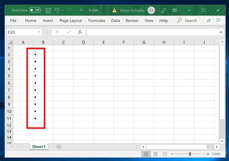 bullet points  excel hot sex picture