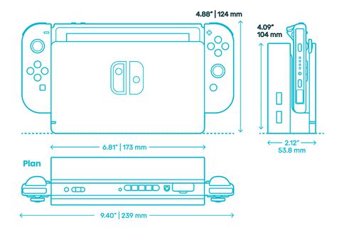 video game consoles dimensions drawings dimensionscom