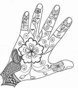 Hand Designs Coloring Mehndi Pages Henna Mandala Drawing Zentangles Patterns Outline Zentangle Drawings Book Flickr Adult Sun sketch template