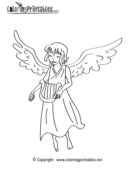 angel coloring page   religion coloring printable