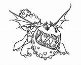 Coloring4free Gronckle Growling Hookfang Svg Kids Gobber Dxf Eps Drawing sketch template