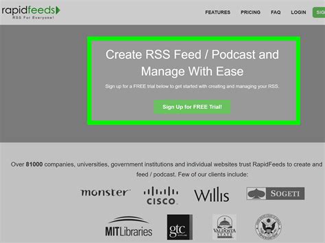 create  rss feed   website  ways