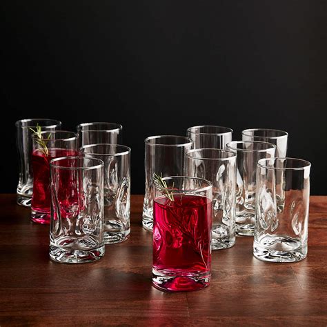 Impressions Juice Glasses Set Of 12 Reviews Crate And Barrel