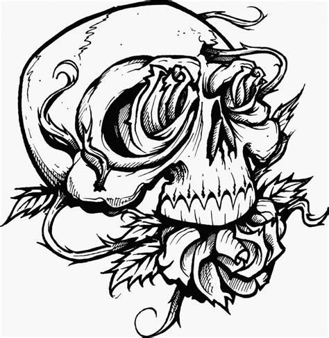 printable detailed skulls coloring pages coloring home