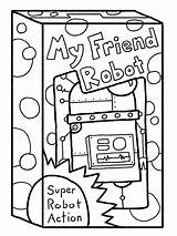 Coloring Robot Pages Friend Continued Inktober Google Color Character Bunch Choose Board October Worksheets sketch template