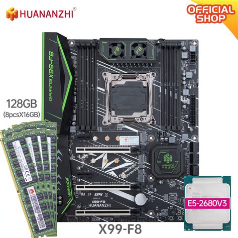 Huananzhi X99 F8 X99 Motherboard With Intel Xeon E5 2680 V3 With 8 16g