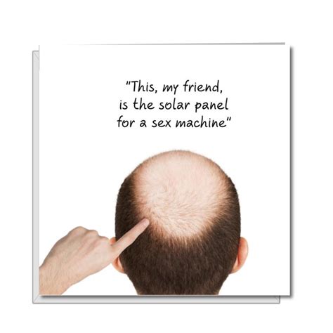 funny rude birthday card bald friend sex machine humorous etsy