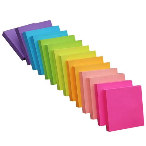custom paper multi colored rectangular sticky notes buy paper sticky notesmulti colored