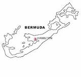 Bermuda Bermudas Landkarten Landkarte Geografie Colorearrr Malvorlage sketch template