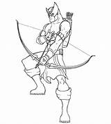 Hawkeye Archer Coloringpages Coloringhome sketch template
