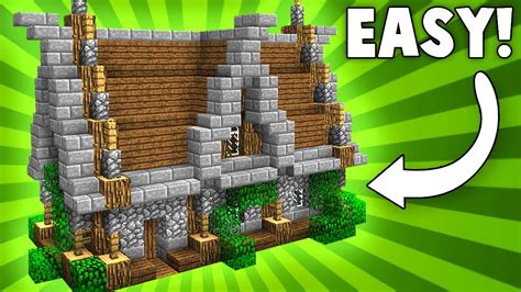stylish compact medieval house minecraft tutorial