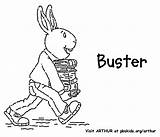 Buster Coloring Carrying Books Pages Activity sketch template