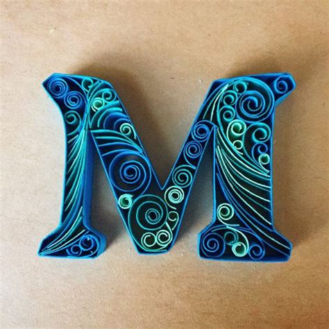 quilling template  letter  quilled letter  manualidades