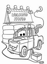 Coloring Pages Mater Tow Welcome Alone Mcqueen Sketch House Oh Daddy Drawing Printable Color Disney Getcolorings Print Template Movies Cars sketch template
