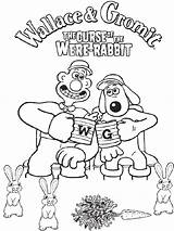 Gromit Wallace Coloriage Lapin Garou Animation Colorier Coloriages sketch template