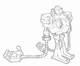 Legends League Blitzcrank Coloring Pages Armor Printable Another sketch template