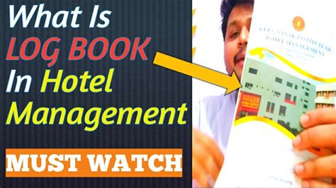 log book  hotel management industrial training hotel