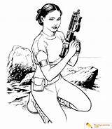 Coloring Star Wars Pages Padme Leia Princess Amidala Generic Hero Sheets Date Annex Color sketch template