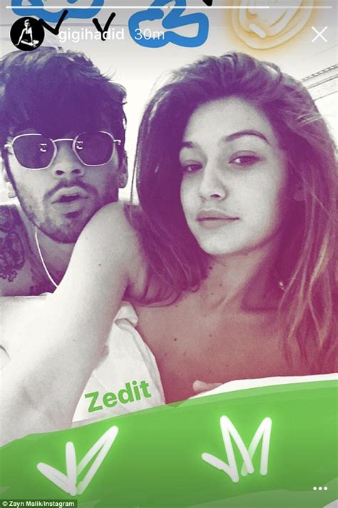 Gigi Hadid Strips Off For Nude Selfie With Zayn Malik
