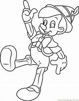 Pinocchio Coloring Happy Pages Coloringpages101 sketch template