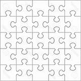 Jigsaw Puzzleteile Puzzlespiel Gelöst Puzzel sketch template