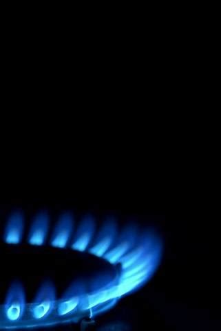 blue gas flame  abstract