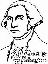 Coloring Washington George Pages President Printable Educational sketch template