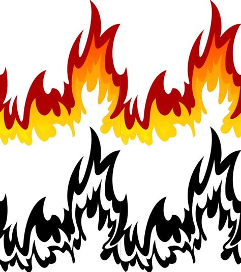 detailed fire flame svg