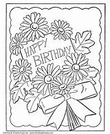 Birthday Coloring Pages Card Kids Flowers Printable Honkingdonkey Parties Friendship Interaction Foster Lots Social Young Fun sketch template