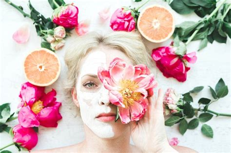 peony citrus spa clay face mask clay faces peonies