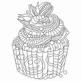 Malbuch Erwachsene Fur Adulti Cupcake Colorear Honeycombe Sheet Doodle Justcolor sketch template