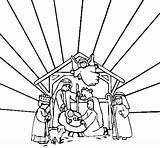 Nativity Scene Coloring Line Drawing Manger Coloringcrew Christmas Precious Moments Book Getdrawings sketch template