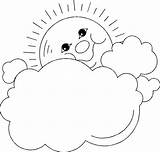 Coloring Pages Cloudy Comments Cloud sketch template