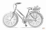 Bicycle Fahrrad Zeichnung Colorare Bicicleta Fiets Bicicletta Bici Step Kolorowanka Supercoloring Disegni Ausmalbild Malvorlage Anleitung Roweru Cesto Rower Velo Verkehrssicheres sketch template
